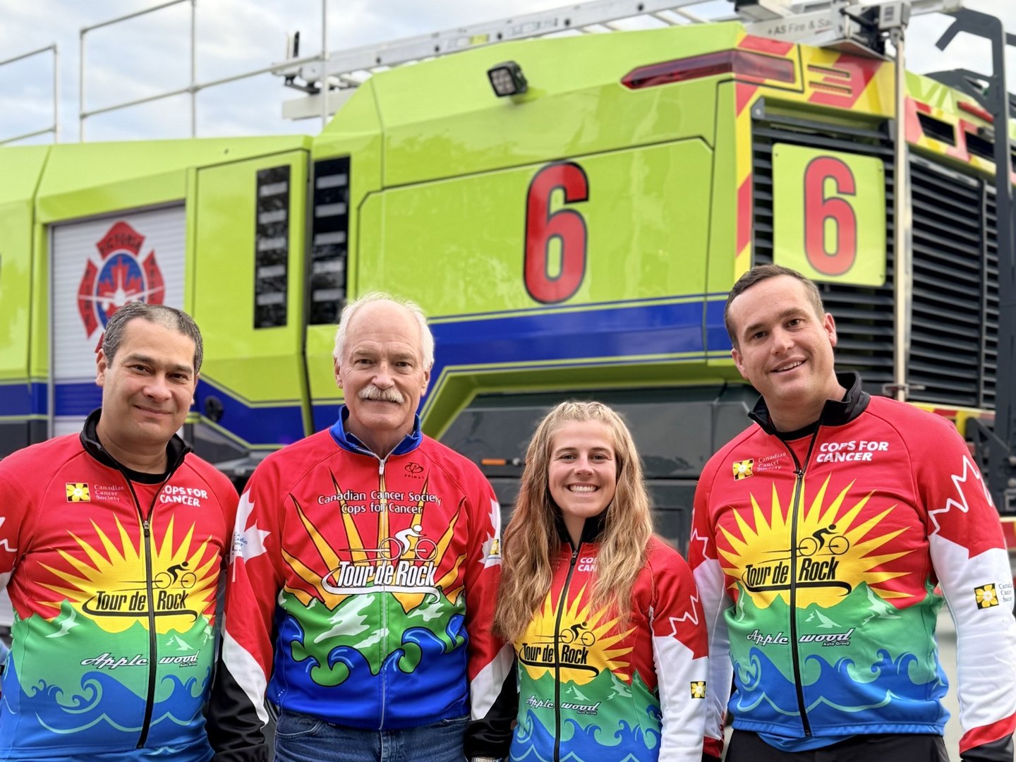 Jack McClintock with fellow Tour de Rock alumni